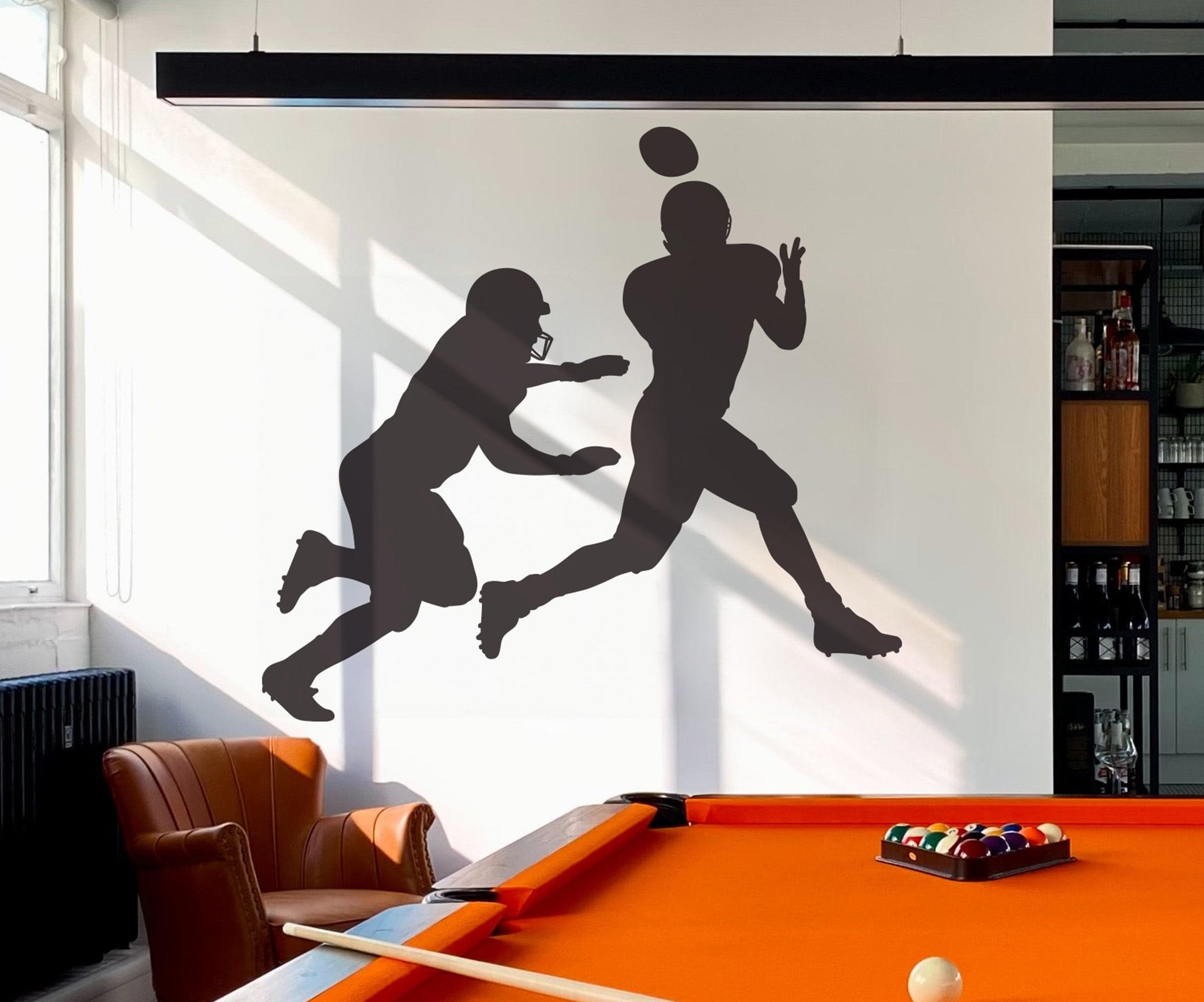Football Catch Wall Decal Sticker. #560