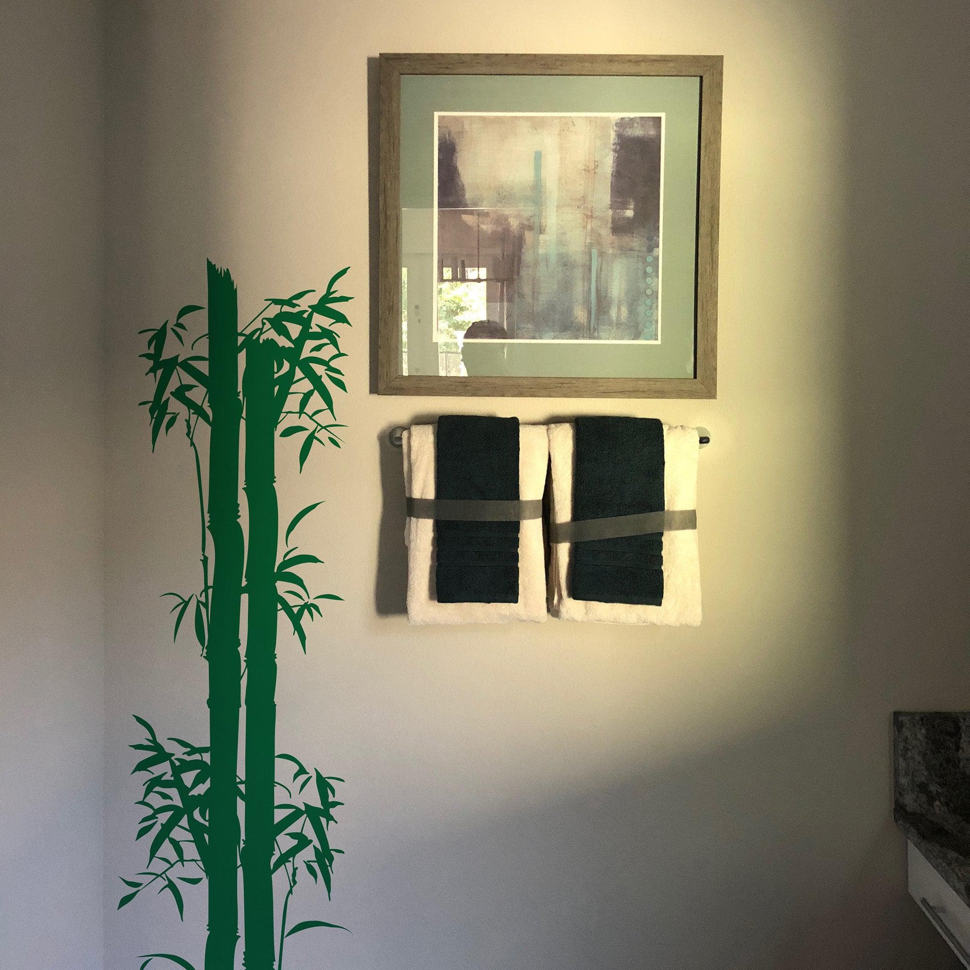 Bamboo Tree Wall Decal. Asian Home Decor. #126